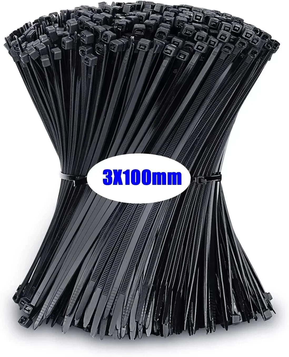 10-1000 pcs plastic clamping collar rilsan Cable ties clamp greenhouse plastic clamps self-tightening plastic necklace belts