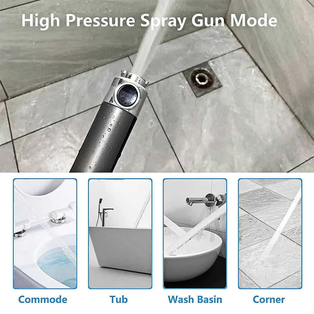 3 Modes Filter Powerful Shower Head Massage Spa High Pressure Water Saving Handheld Showerhead with ON/OFF Switch for Bathroom