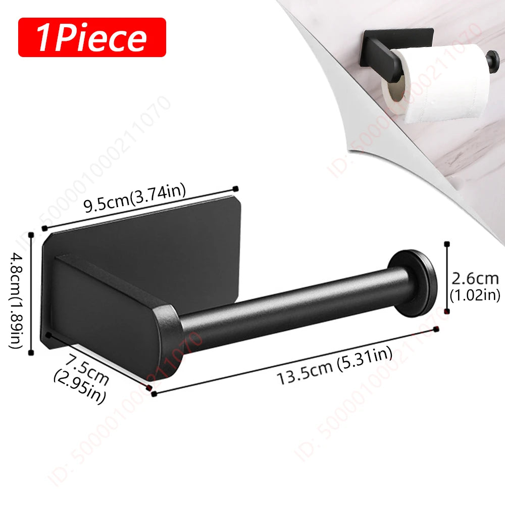 1~2PCS Toilet Paper Rack Bathroom Paper Towel Holder Adhesive Absorbent Paper Dispenser WC Kitchen Hardware Storage Accessories